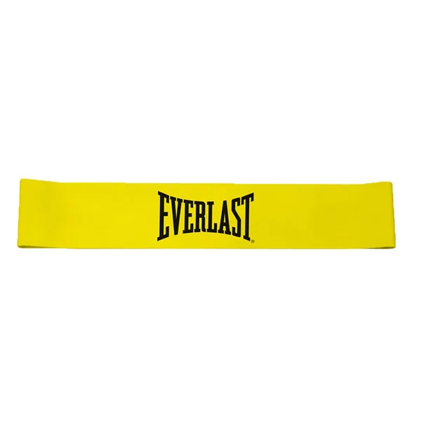 Banda de silicona Everlast para piernas de 25 lb color amarillo