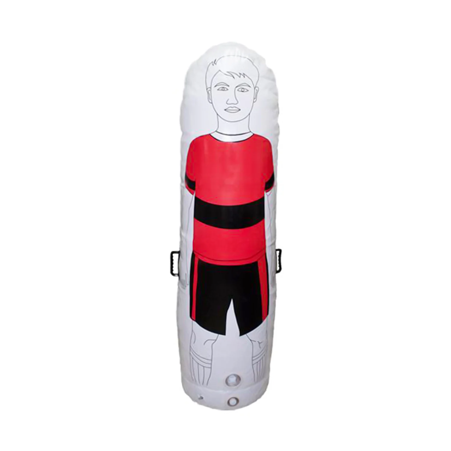 Barrera Futbol Inflable 180cm Blanco y Negro