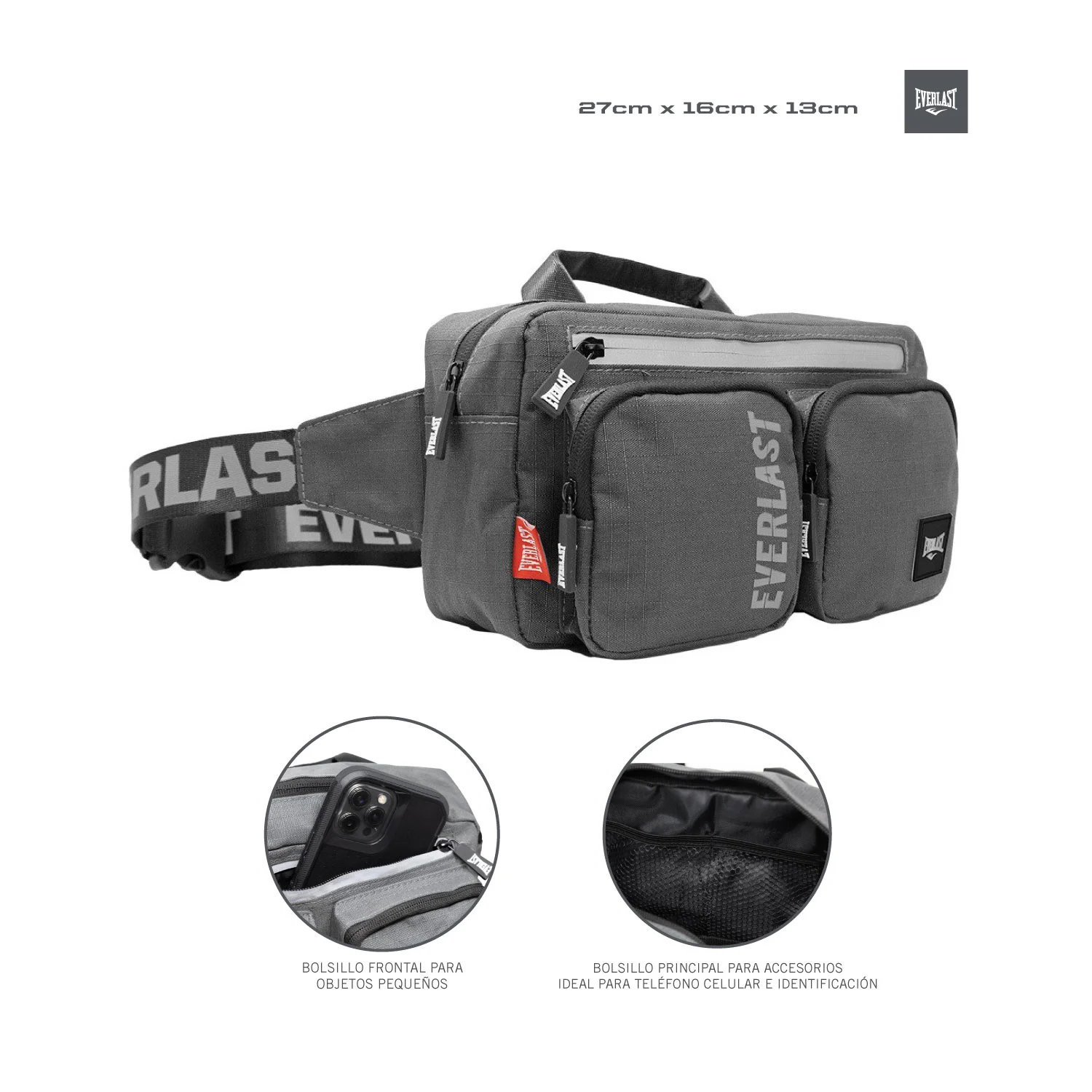 Bolso Everlast Cintura Ligero Resistente