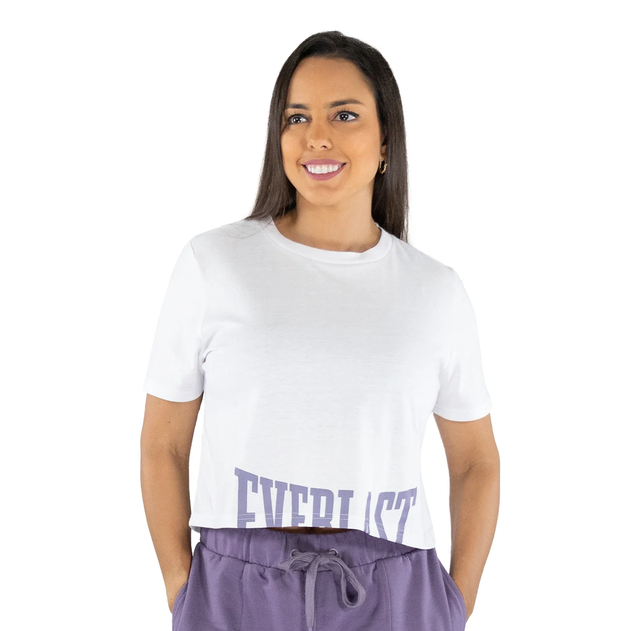 Crop Top para Mujer Algodón y Poliéster Everlast Split