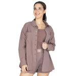 Camisa Oversized Moka Everlast Luxe