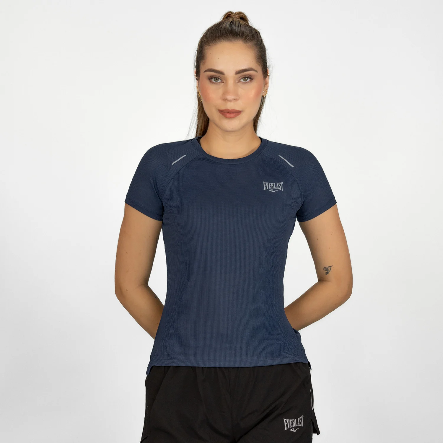 Camiseta Deportiva Mujer Azul Everlast