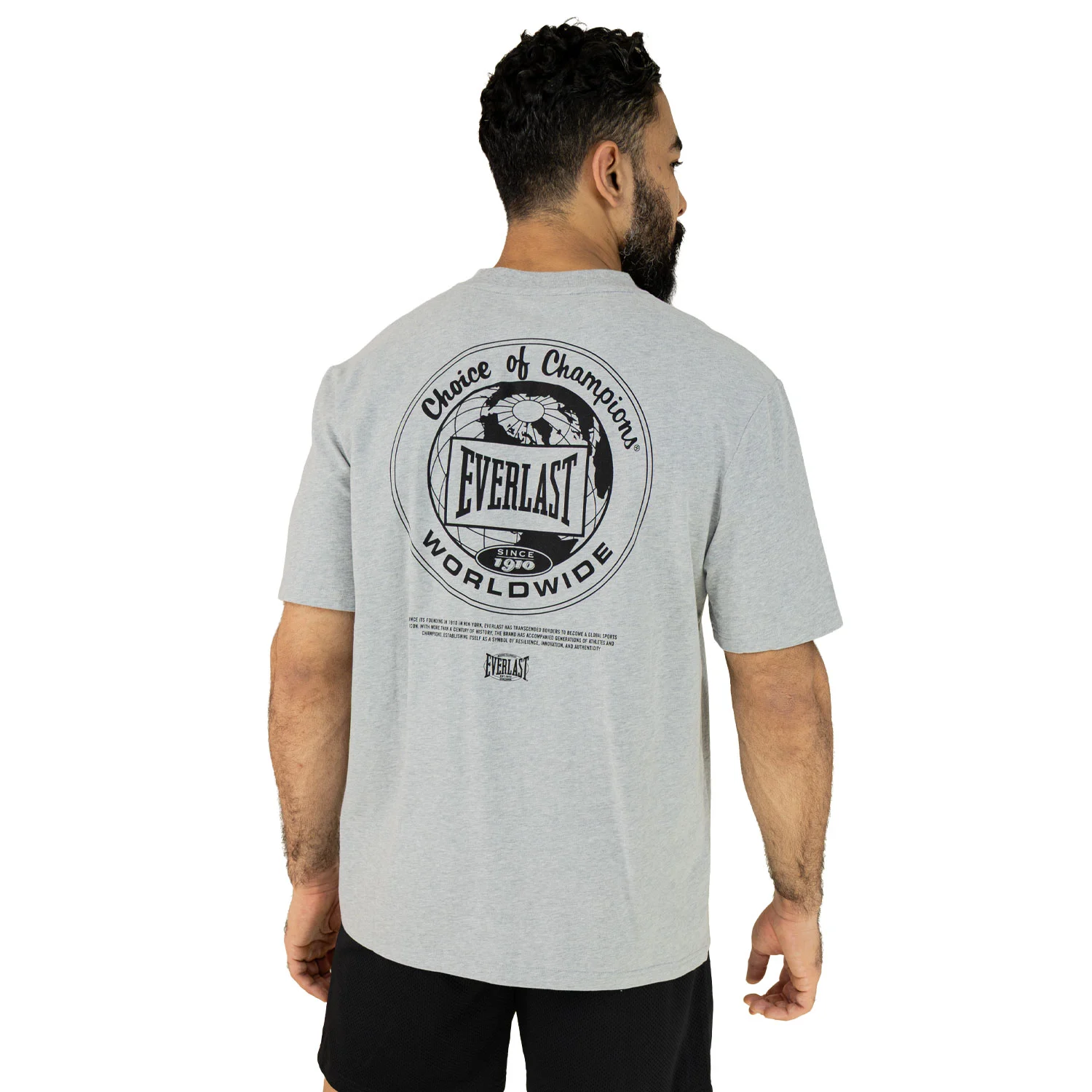 Camiseta Oversize Plata Everlast Equipment