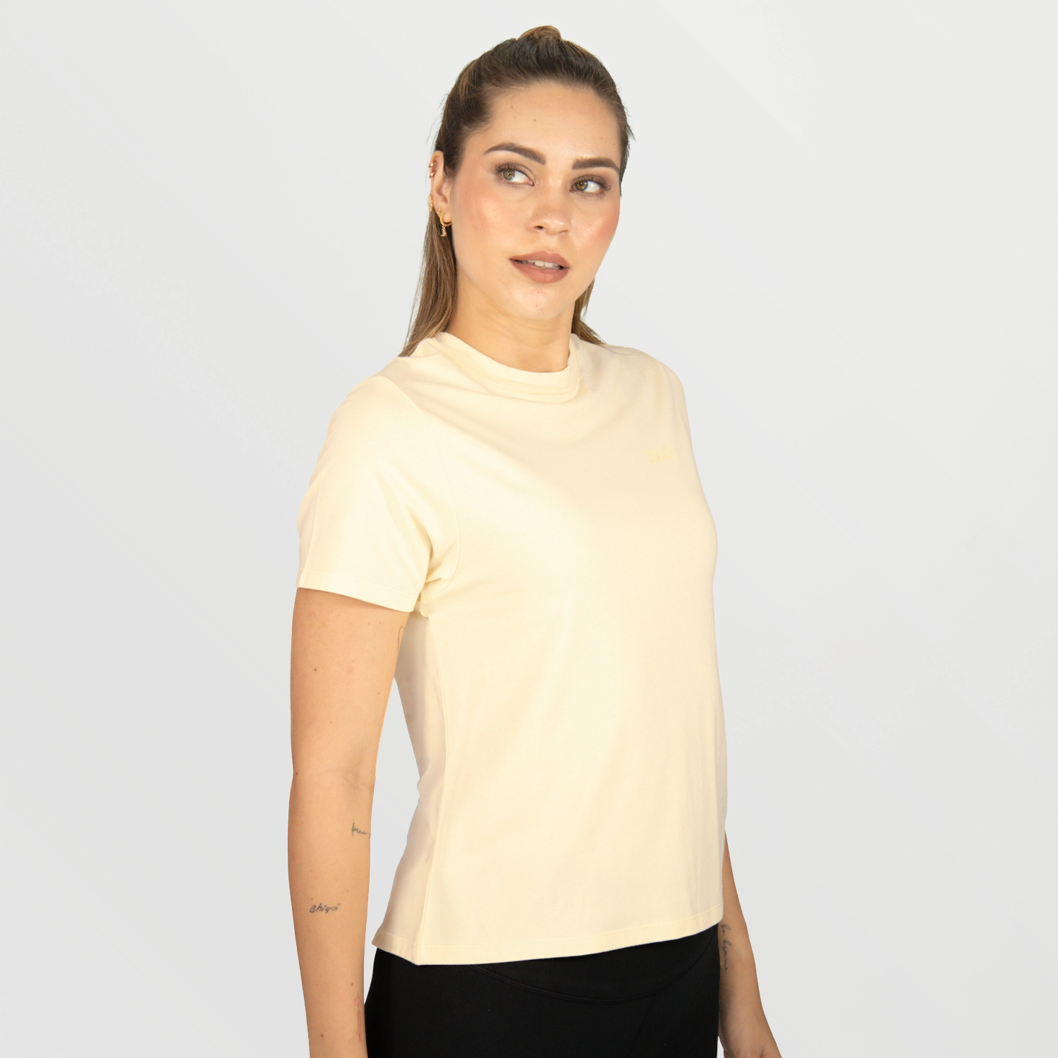 Tshirt Fem Cott/Spx Evelast Ringer
