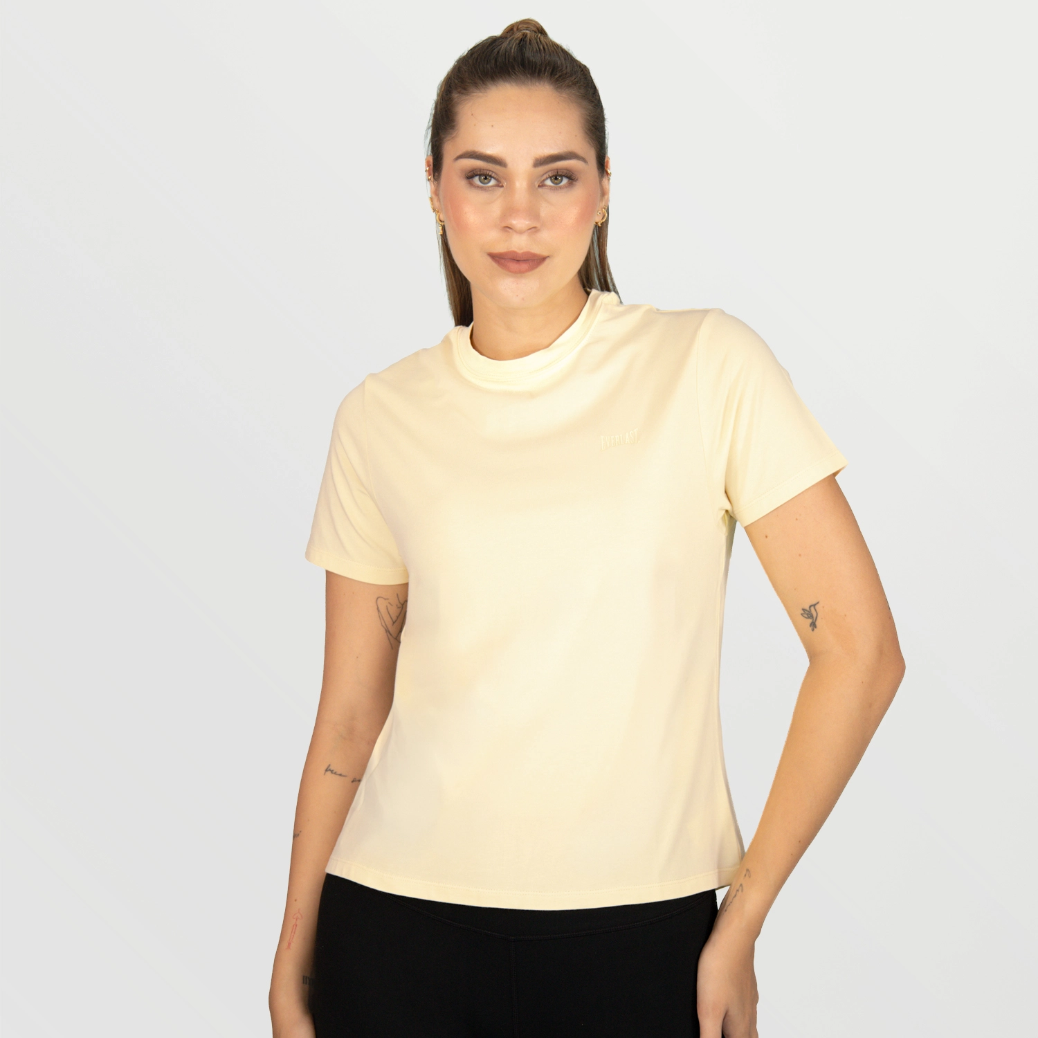 Tshirt Fem Cott/Spx Evelast Ringer