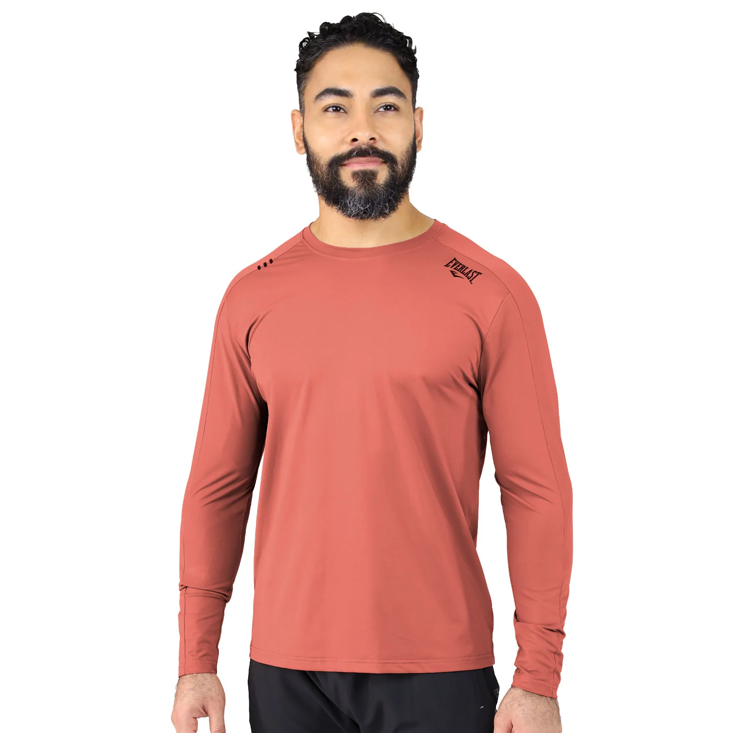 Camiseta Manga Larga para Hombre Poliéster y Elastano Everlast Vent