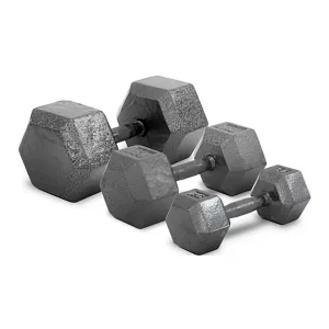Mancuerna Hexagonal Runic Caucho Duradero para Fitness