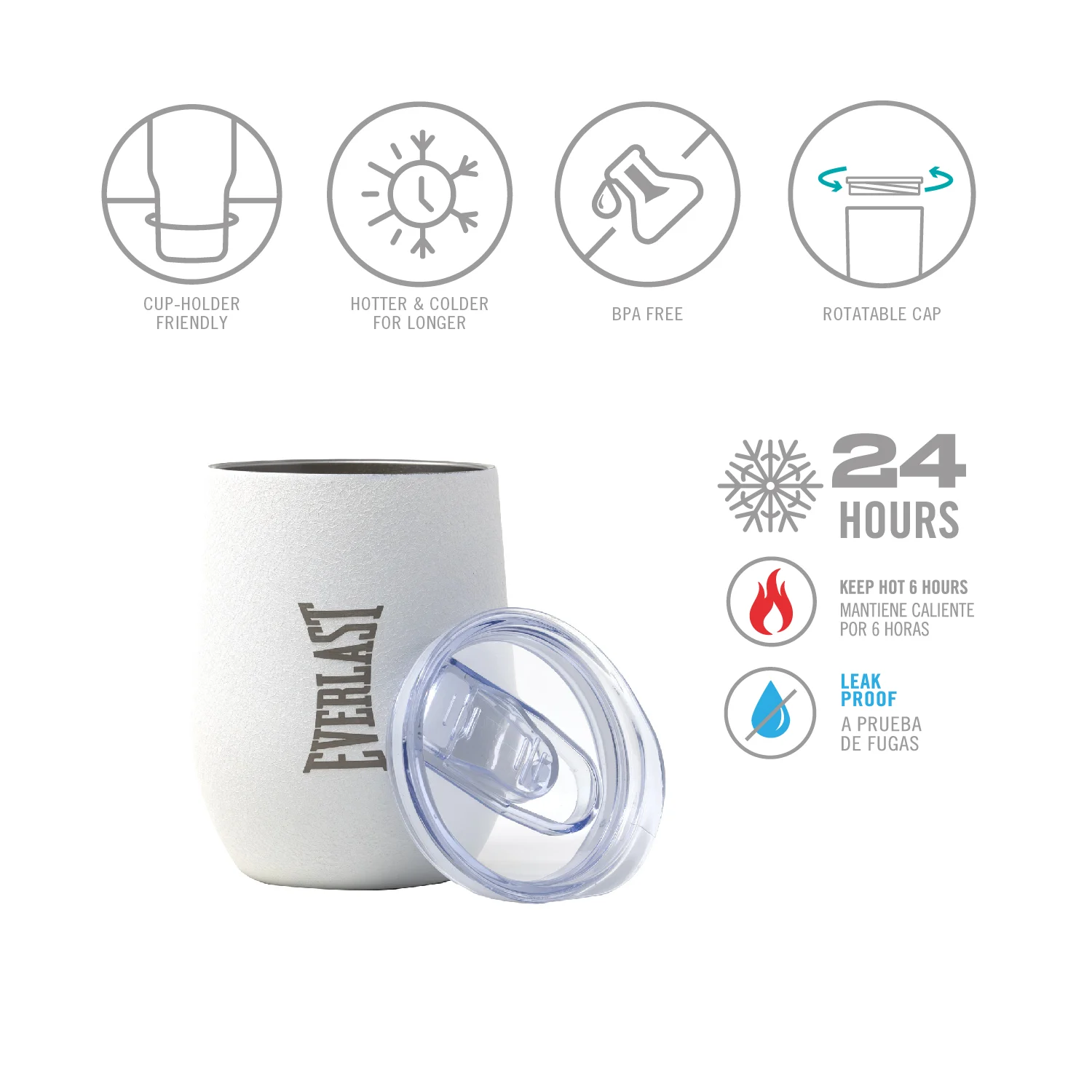Mug Insulado Voyage 320 Ml Everlast Acero