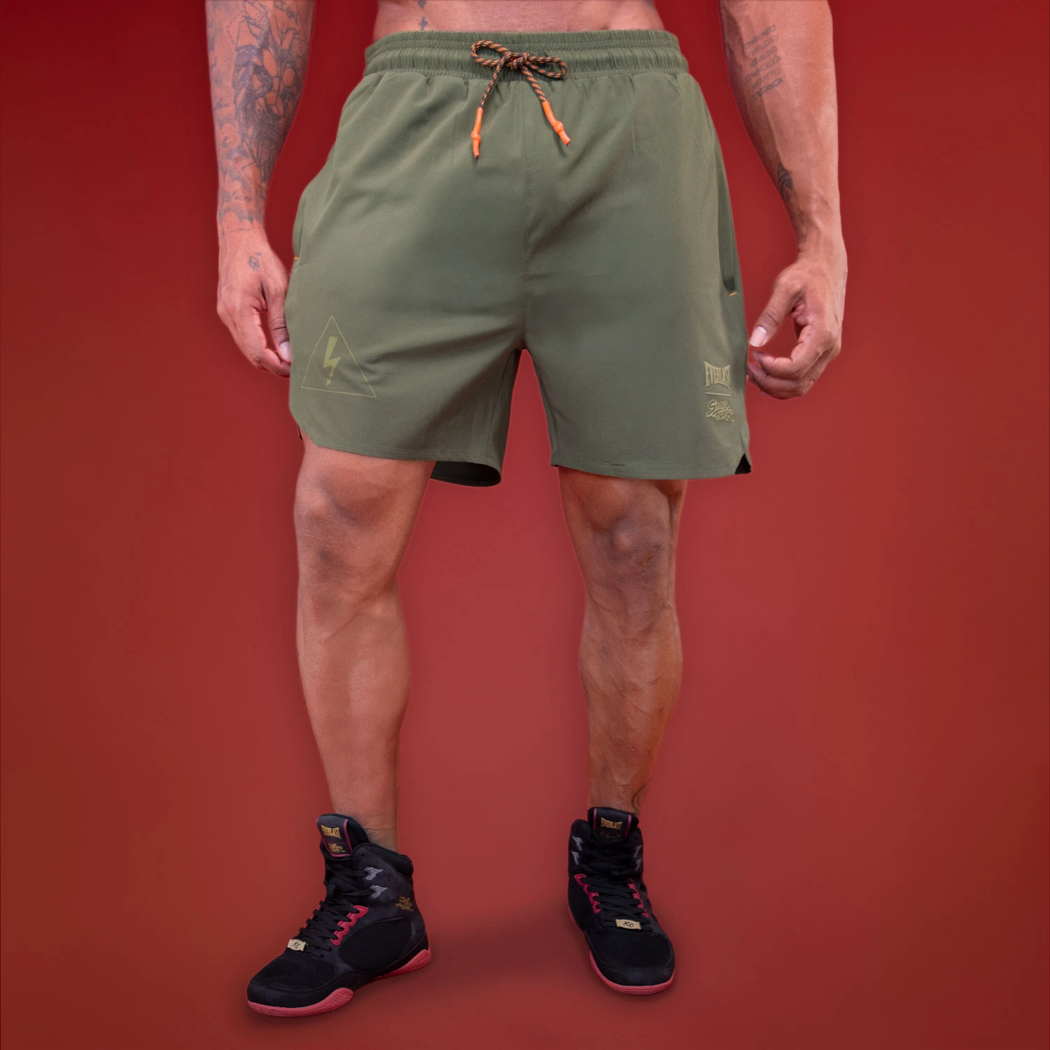 Short 2 en 1 Everlast Street Fighter Blanka 5" Verde para Hombre
