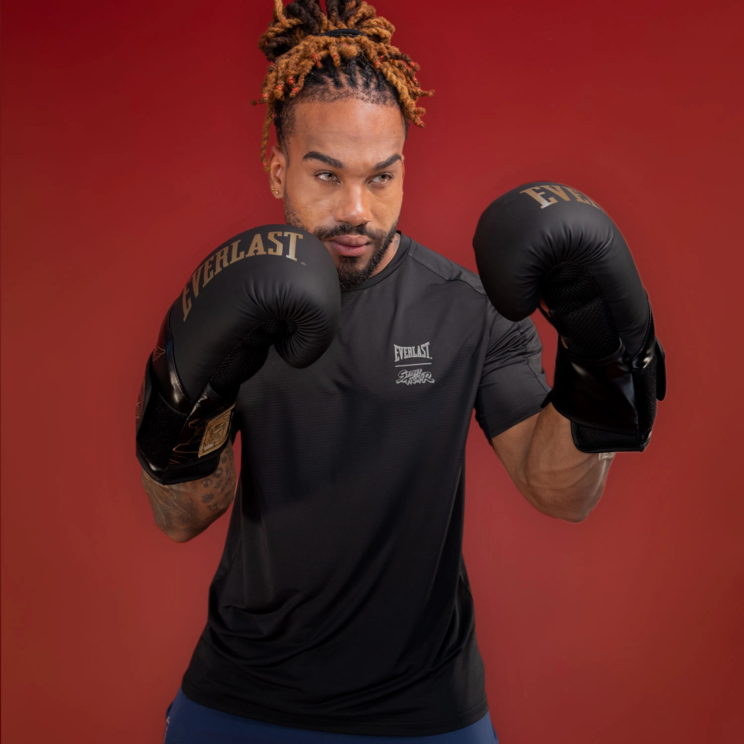 T-shirt Everlast Street Fighter Negro para Hombre