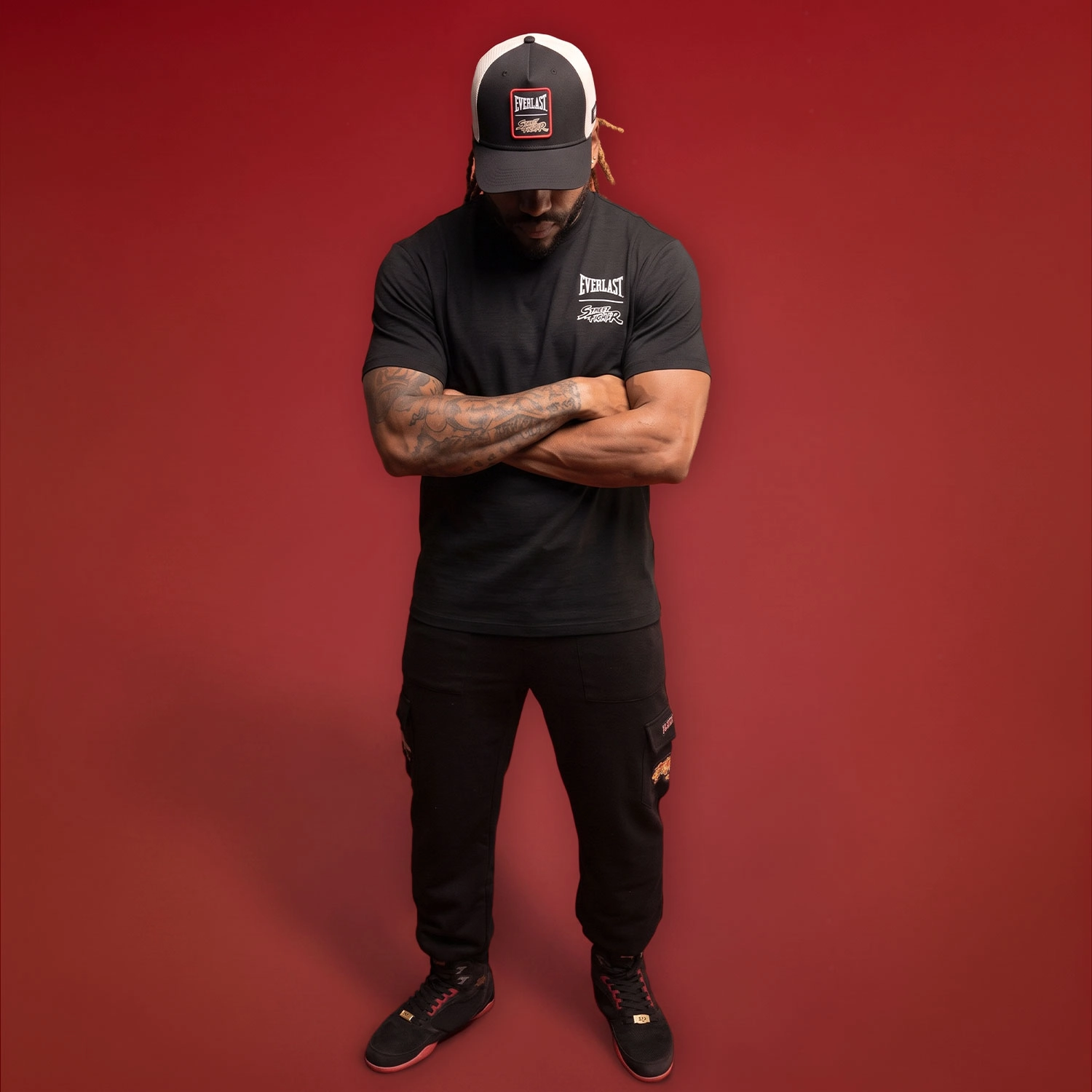 T-shirt Everlast Street Fighter Player Select Negro para Hombre