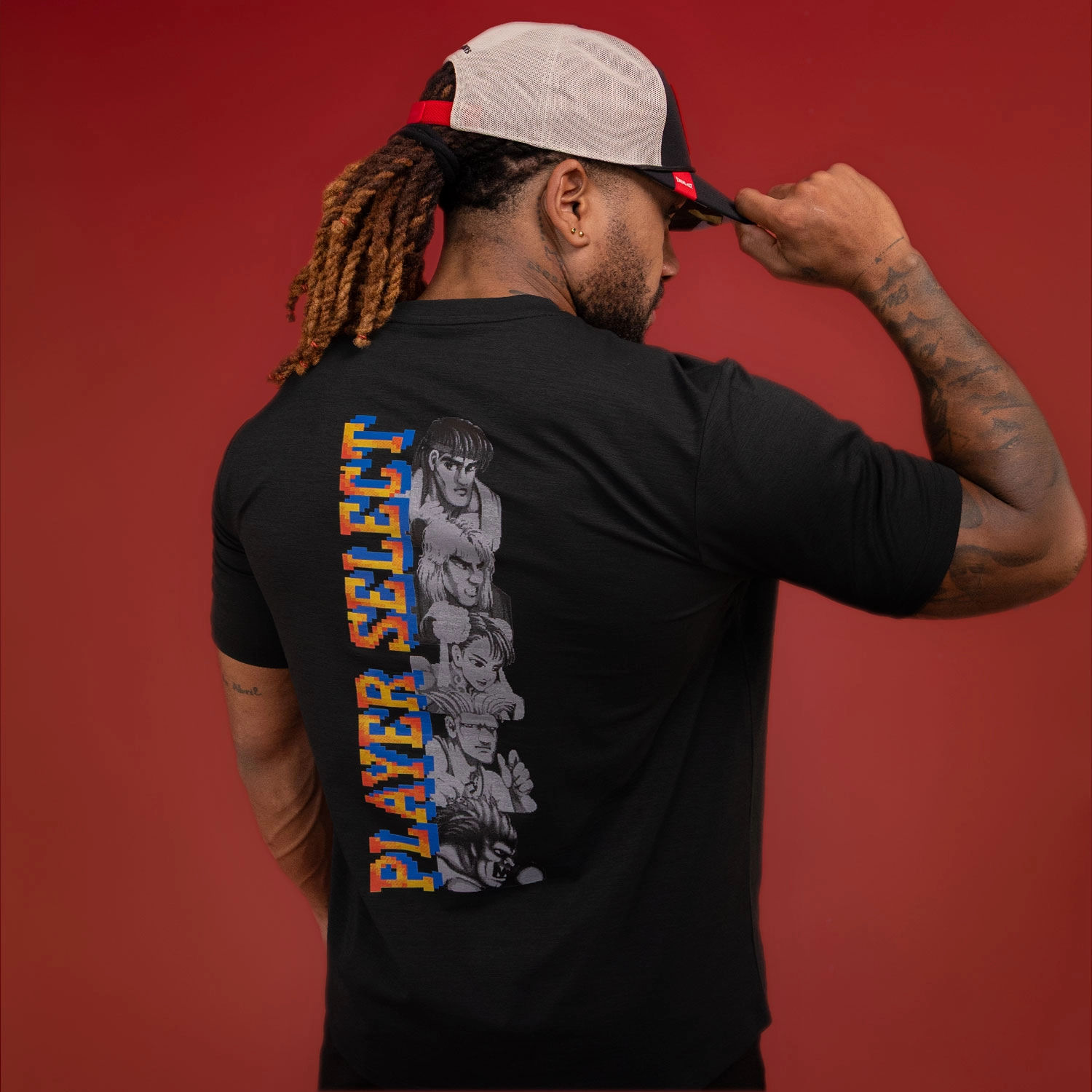 T-shirt Everlast Street Fighter Player Select Negro para Hombre