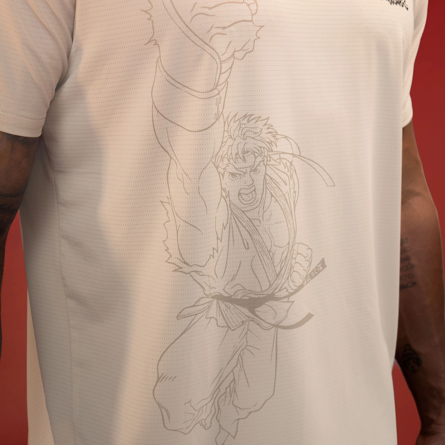 T-shirt Everlast Street Fighter Ryu Caqui para Hombre