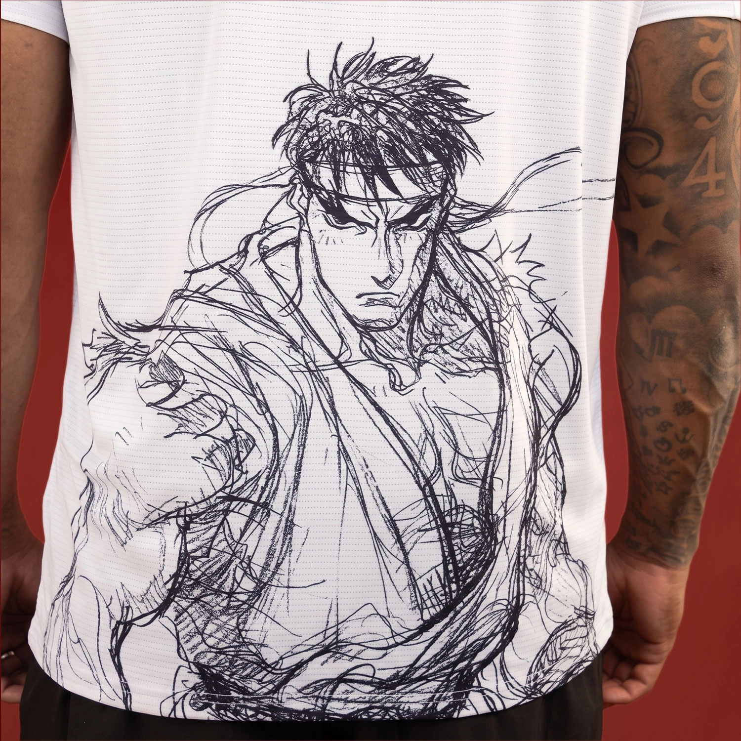 T-shirt Everlast Street Fighter Ryu Blanco para Hombre