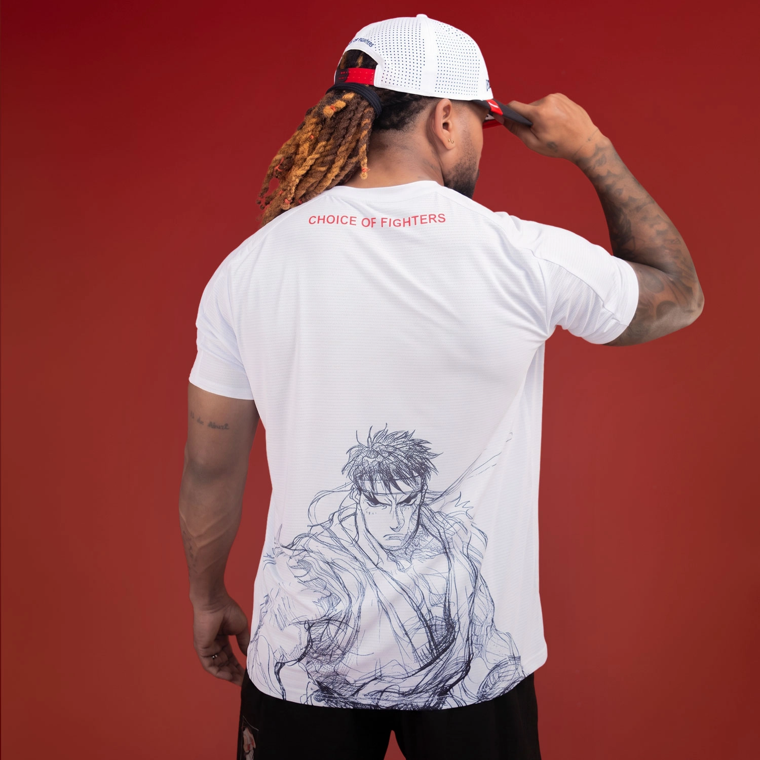T-shirt Everlast Street Fighter Ryu Blanco para Hombre