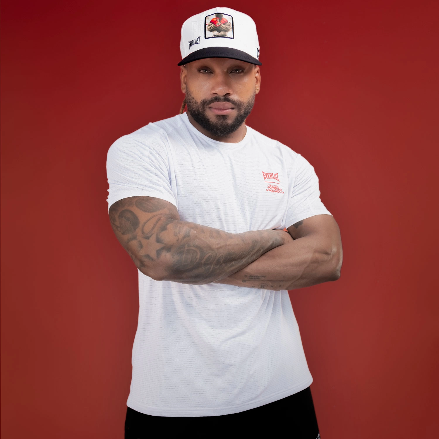 T-shirt Everlast Street Fighter Ryu Blanco para Hombre