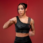 Sport Bra Everlast Street Fighter Chun-Li Negro para Mujer
