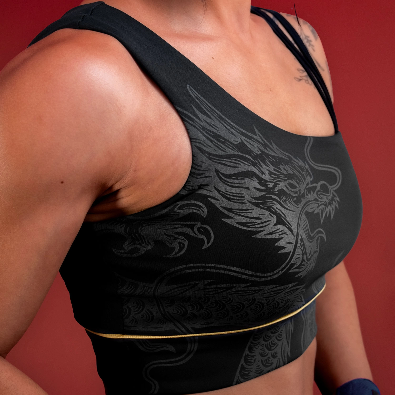 Sport Bra Everlast Street Fighter Chun-Li Negro para Mujer