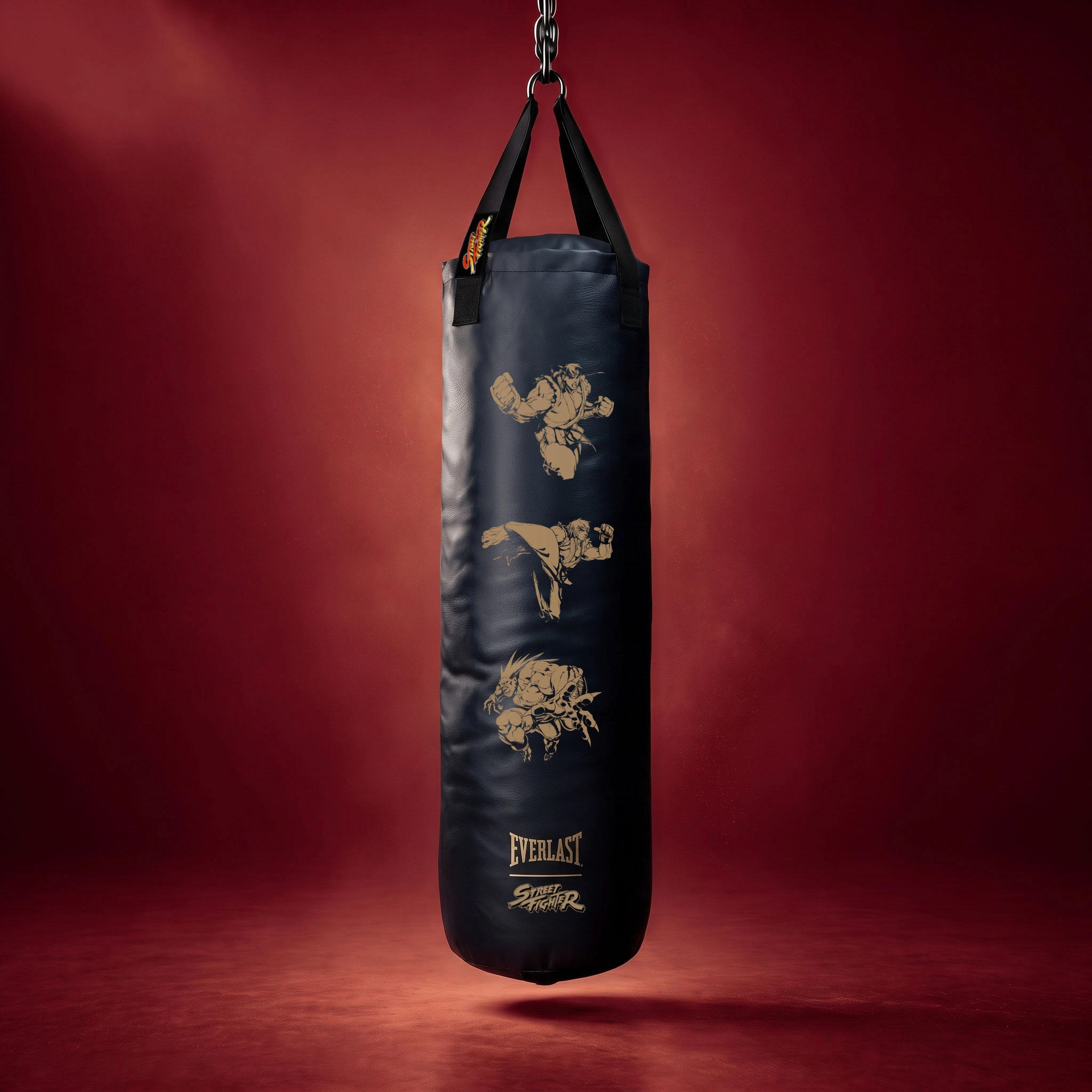 Saco de Boxeo Everlast Street Fighter 100 lb Negro