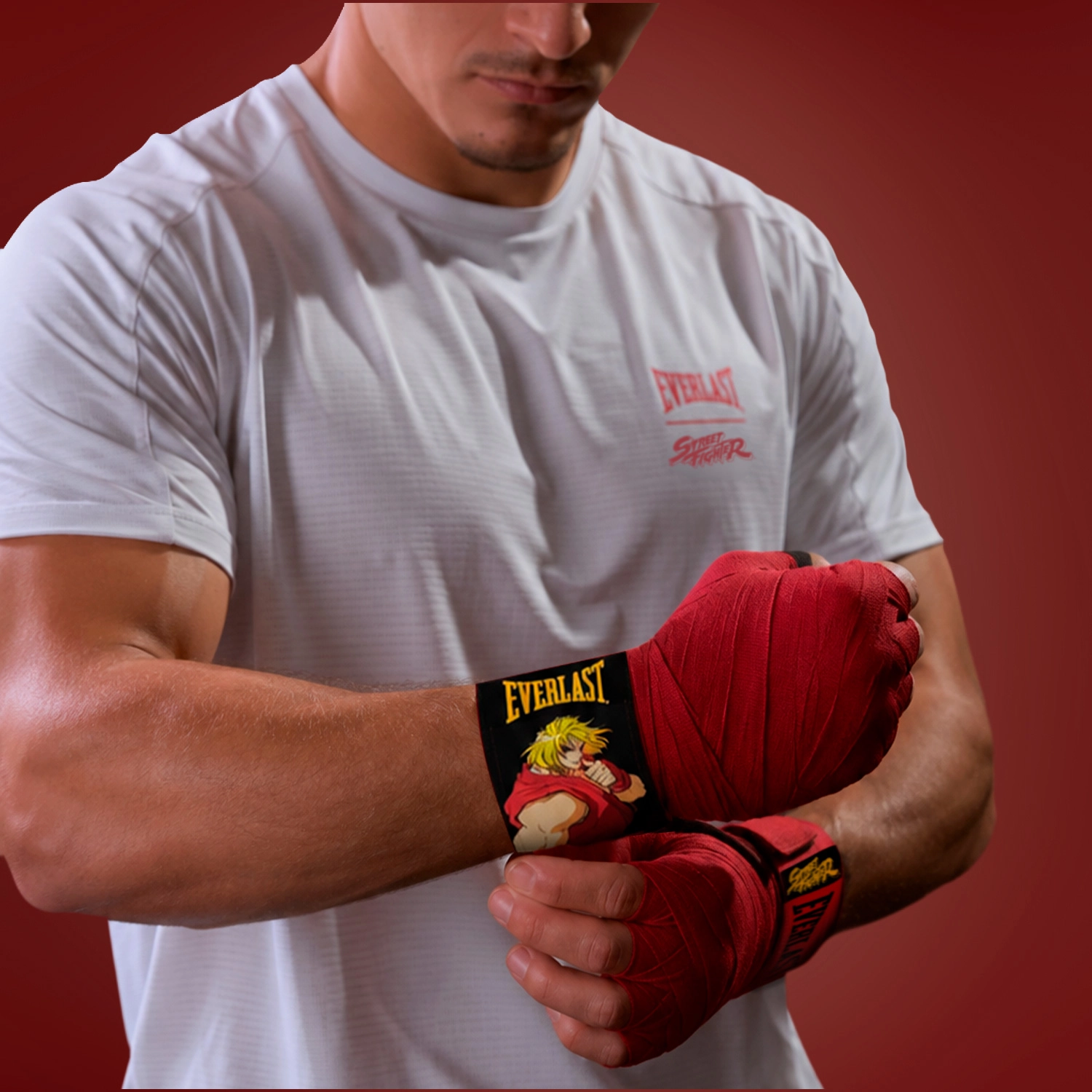 Vendas de Boxeo Everlast Street Fighter Ken 120" Rojo