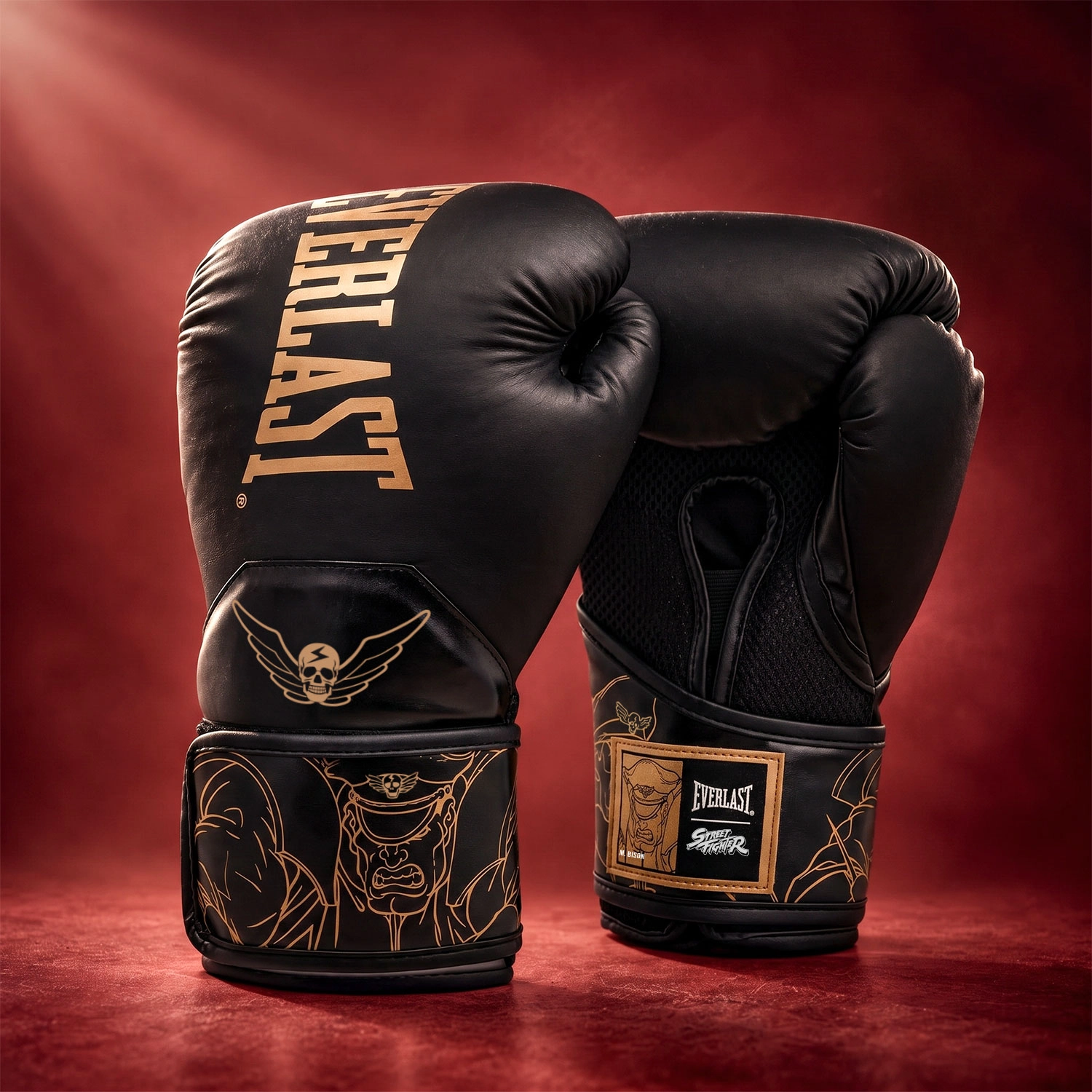 Guantes de Boxeo Everlast Street Fighter M. Bison Negro