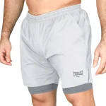 SHORT 2IN1 MEN POLY EVERLAST TRACK II 5"