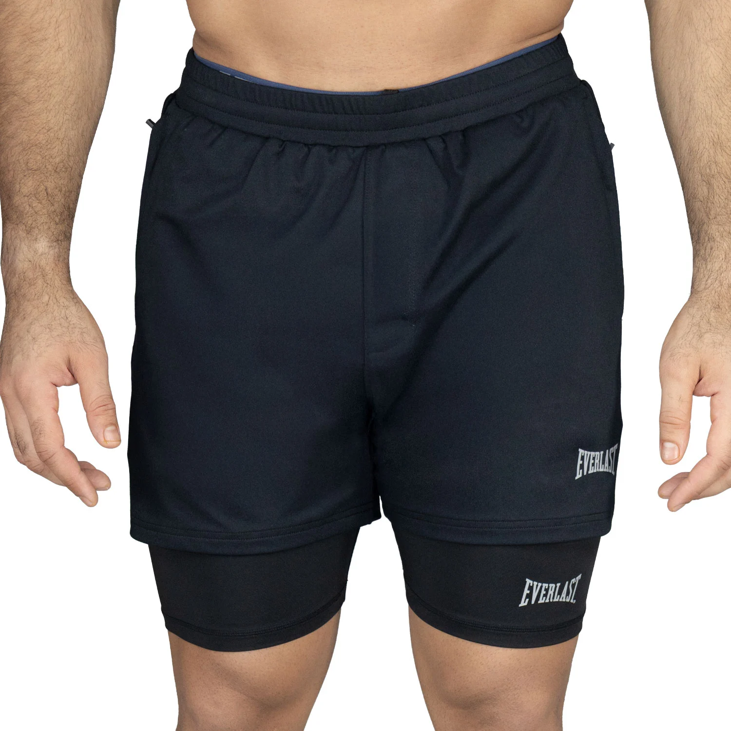 SHORT 2IN1 MEN POLY/SPX EVERLAST CANYON 5"