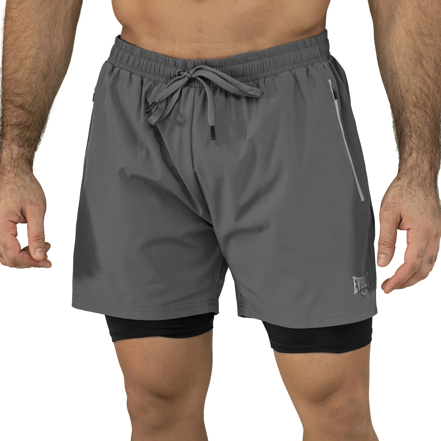 SHORT  2N1 MEN POLY/SPX EVERLAST 5" FORCE