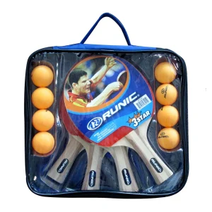 Set Ping Pong Runic con 4 Raquetas y 4 Bolas