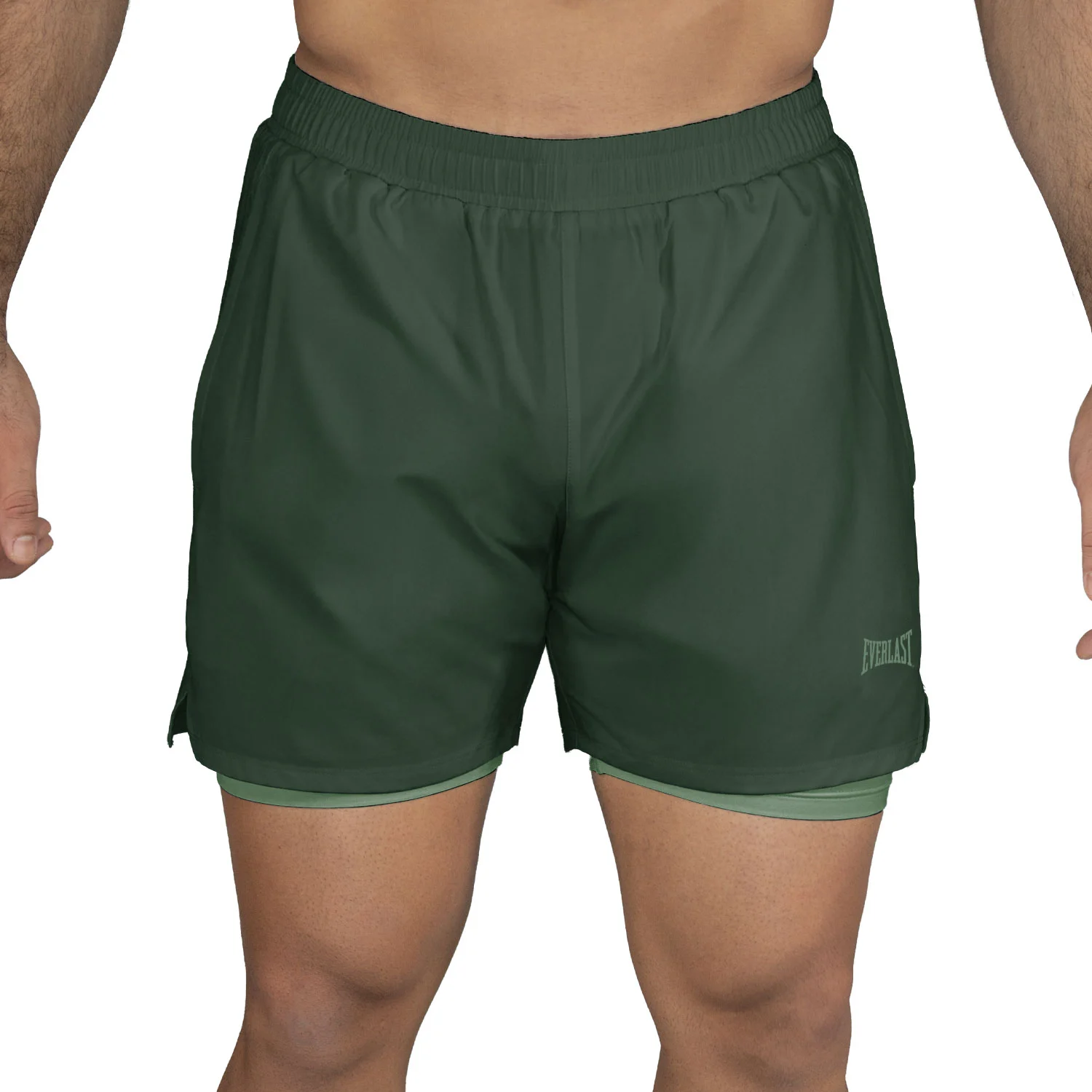 Short 2In1 Men Poly/Elast Everlast Stride 5"