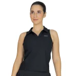 Camiseta Sin Mangas para Mujer Nylon y Elastano Everlast Ribbed Polo