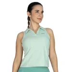 Camiseta Sin Mangas para Mujer Nylon y Elastano Everlast Ribbed Polo
