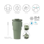 Tumbler H2o 600 Ml Everlast Acero