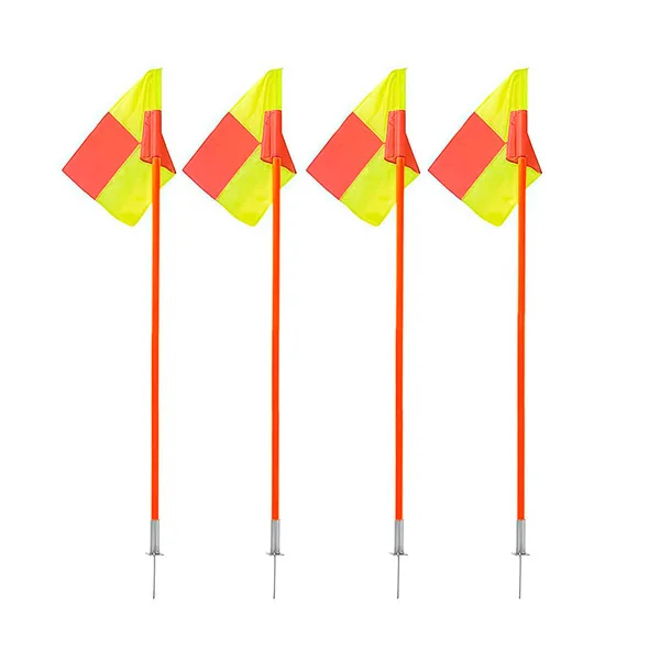 Set de 4 banderas de córner para fútbol