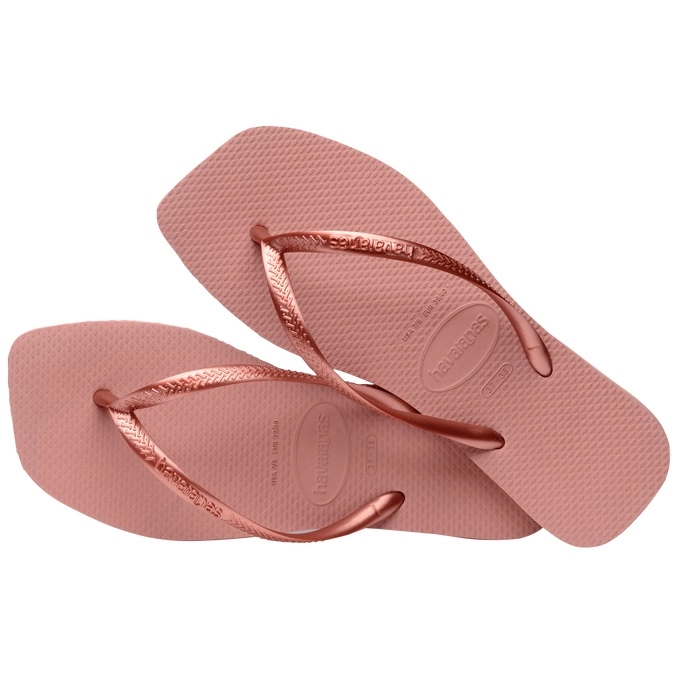 Sandalias Havaianas Slim Square rosadas