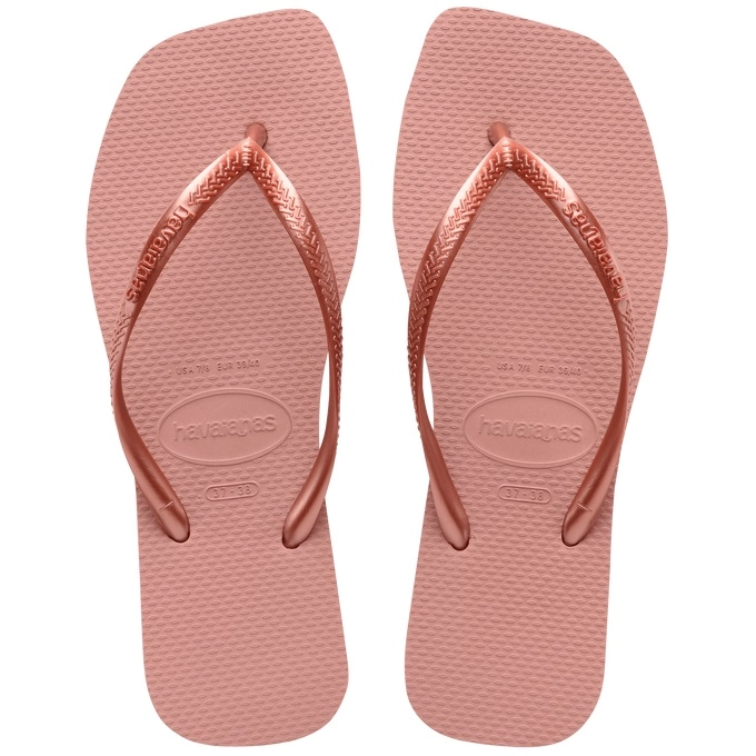 Sandalias Havaianas Slim Square rosadas