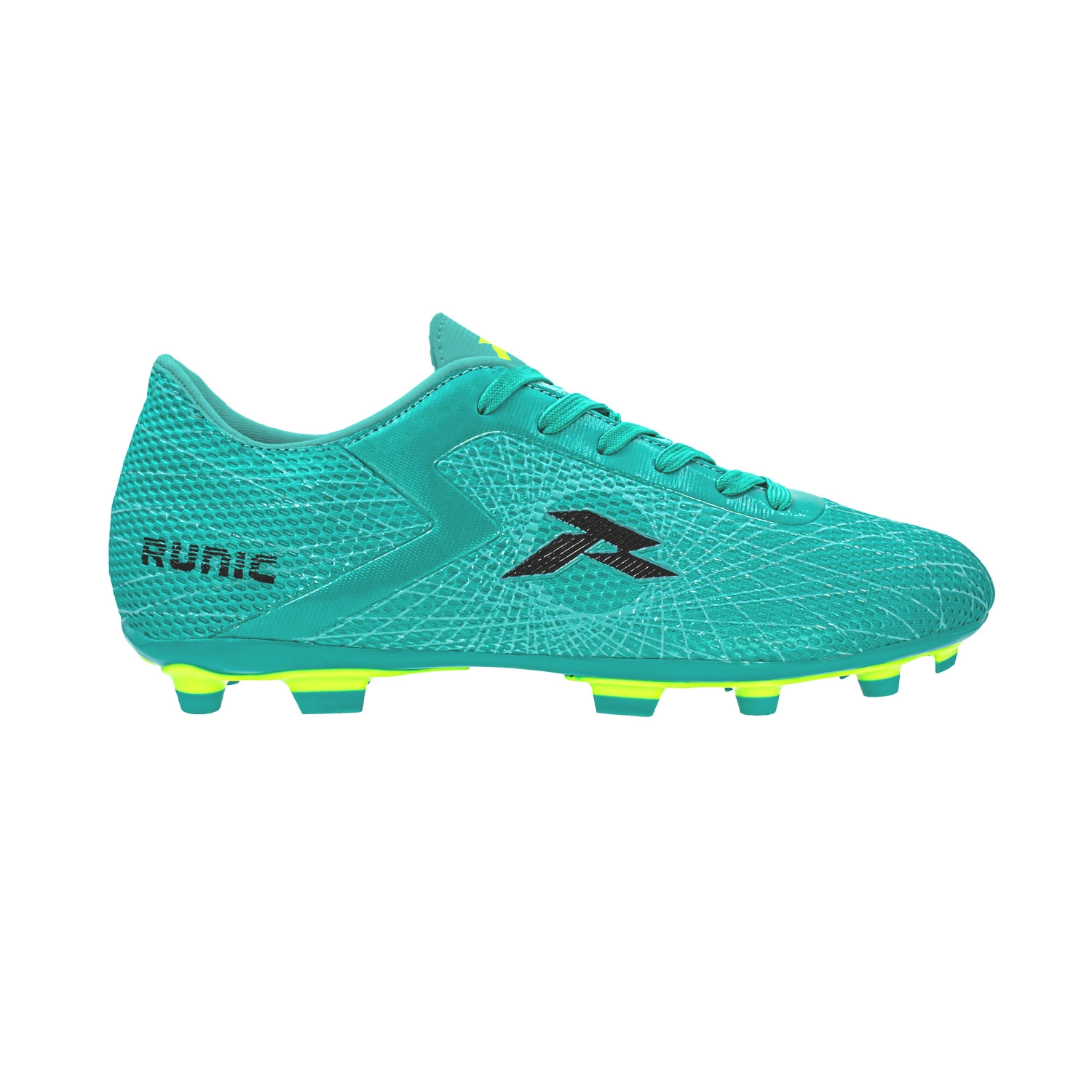 Tacos de fútbol Runic TPU turquesa y limón