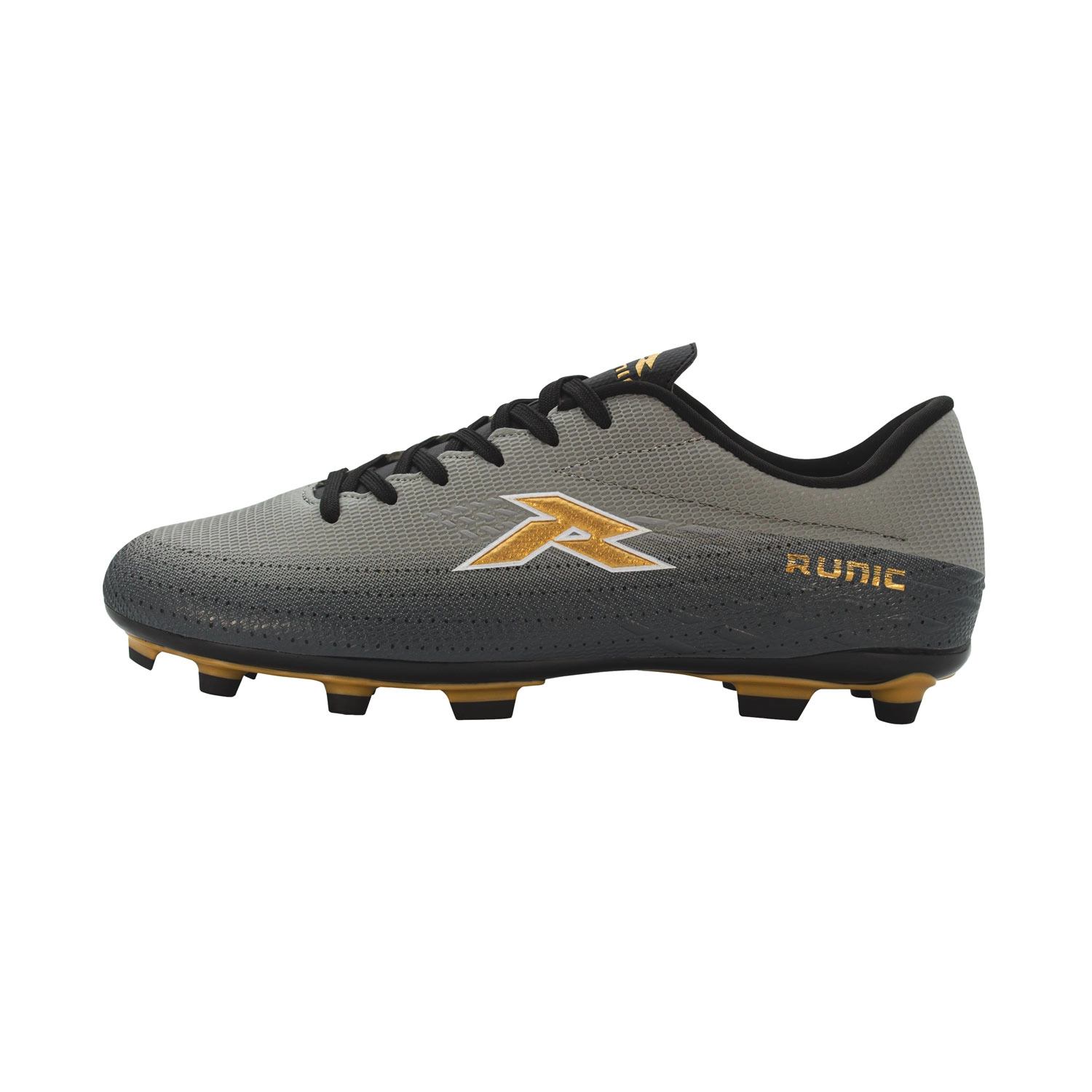 Tacos de fútbol Runic TPU gris y negro