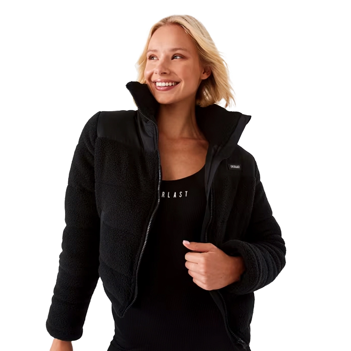 Abrigo Sherpa Puffer Everlast para Mujer