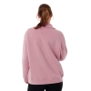 Sudadera Everlast oversize con cuello y cierre rosa