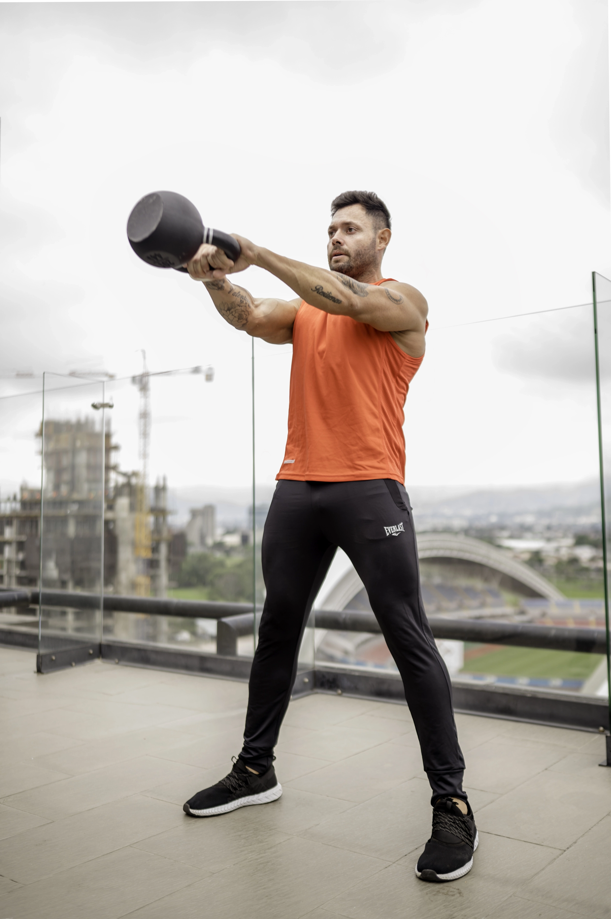 Pant deportivo Everlast para hombre negro