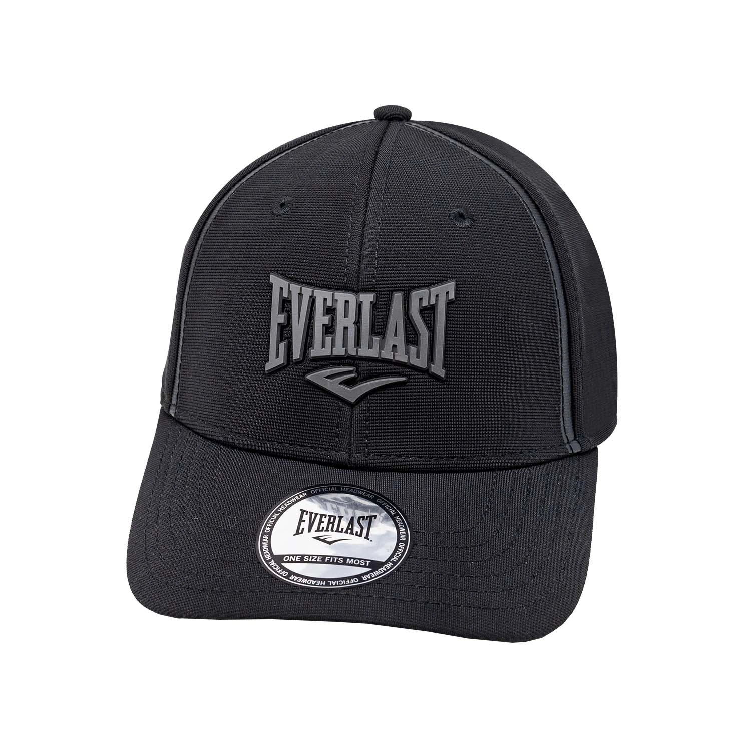 Gorra negra Everlast con visera curva
