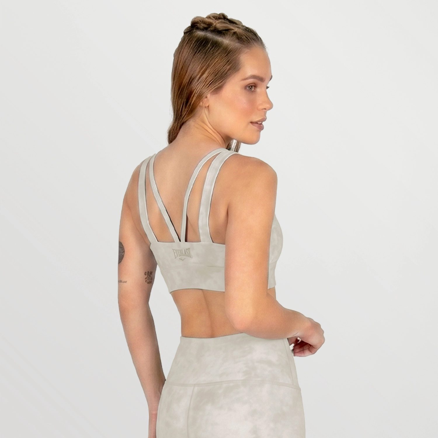 Bra deportivo Everlast Meadow gris claro para mujer