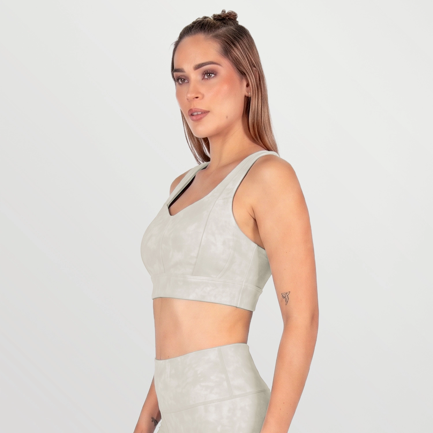 Bra deportivo Everlast Meadow gris claro para mujer