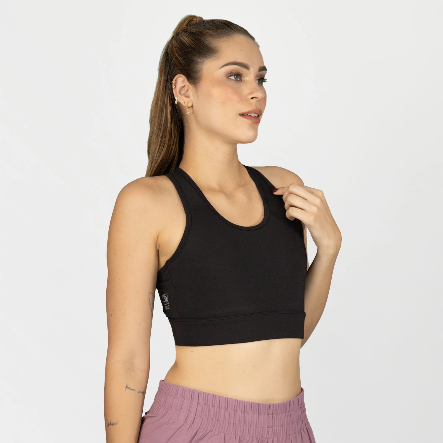 Sport bra Everlast Support negro para mujer