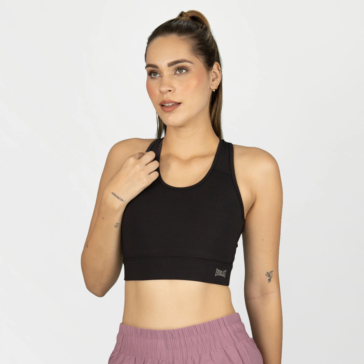 Sport bra Everlast Support negro para mujer