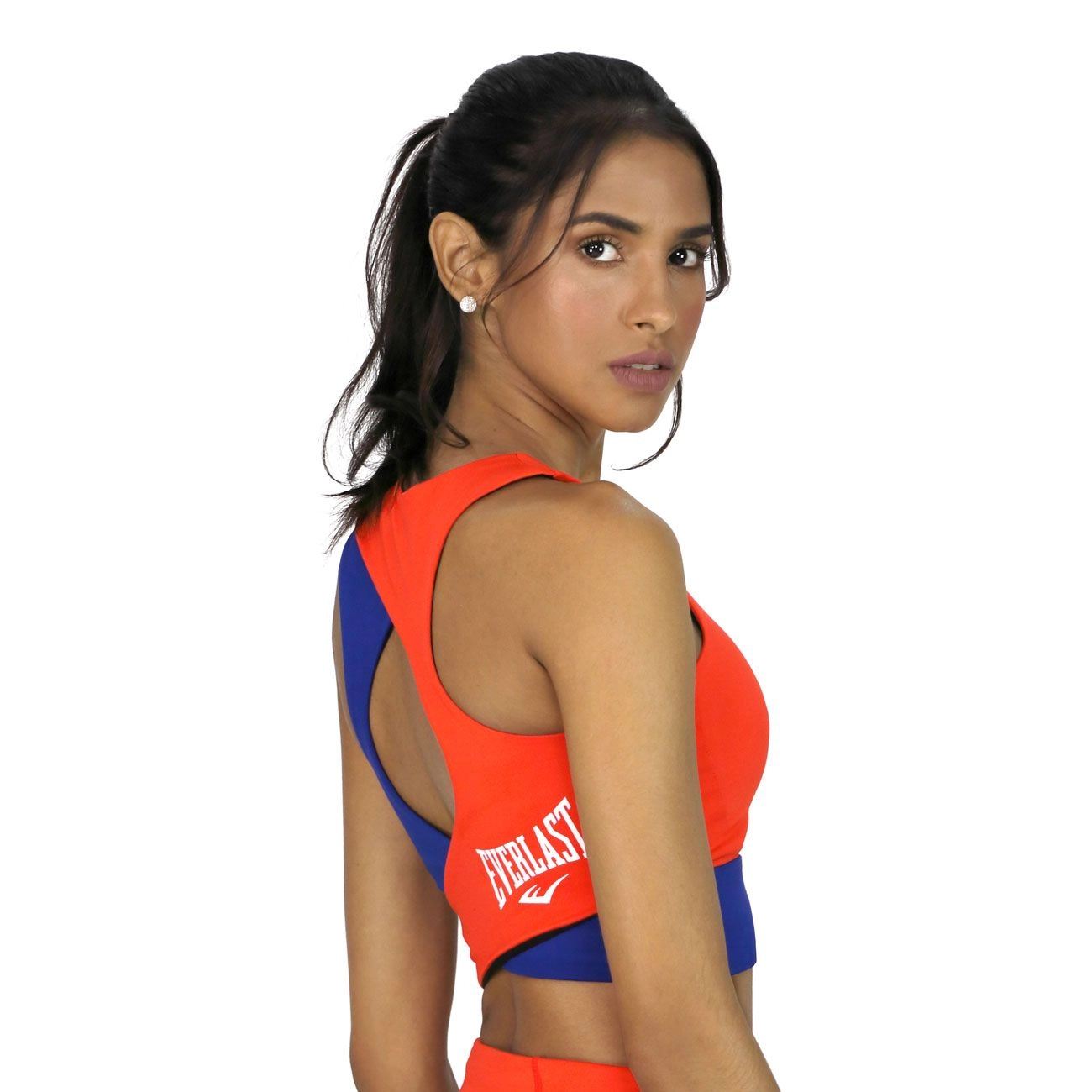 Sport bra Everlast Prisma para mujer rojo y azul