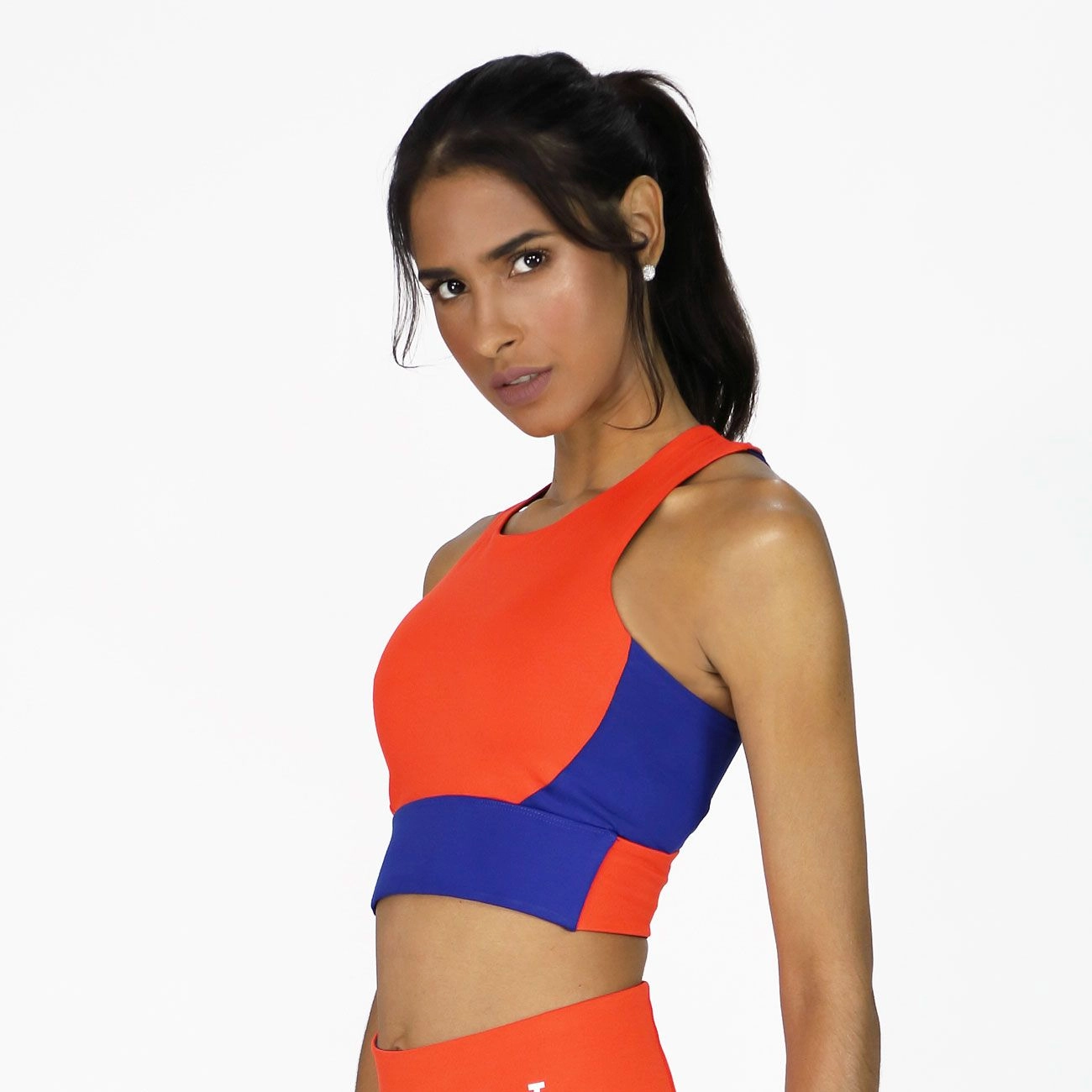 Sport bra Everlast Prisma para mujer rojo y azul