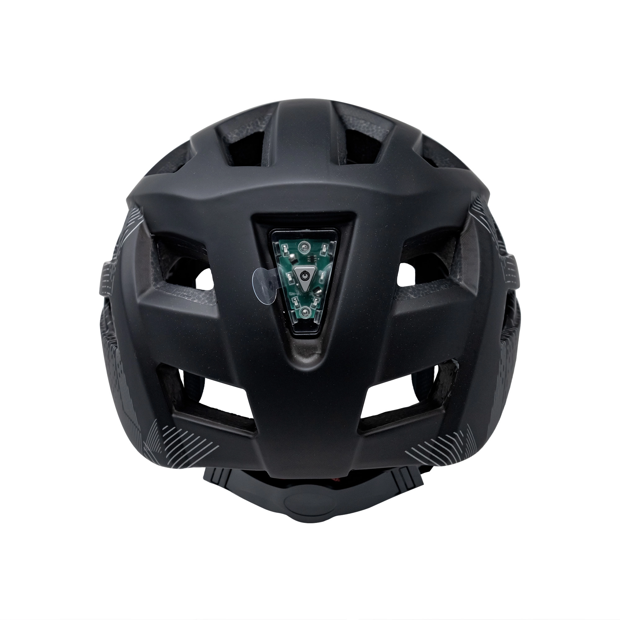 Casco de ciclismo Everlast Beacon negro y gris