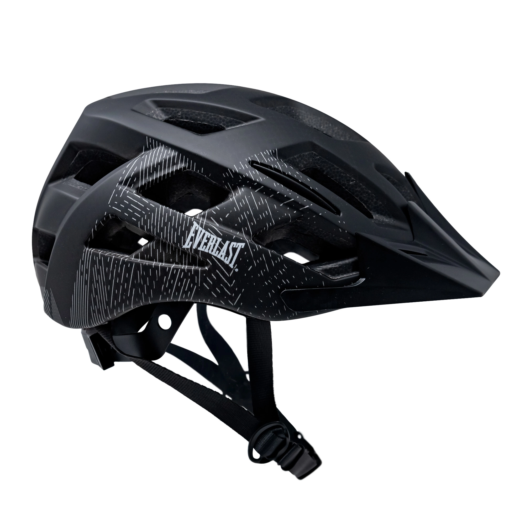 Casco de ciclismo Everlast Beacon negro y gris